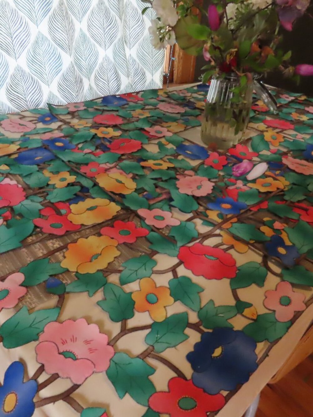 1930S 40S HANDMADE PLACEMATS UNIQUE BOLD COLORFUL CUTOUT WORK